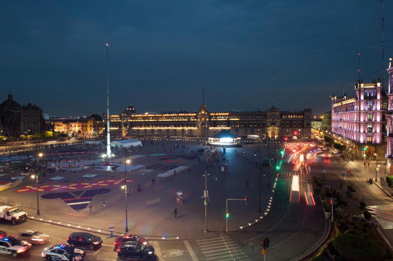 Gran Hotel Ciudad De Mexico Zocalo View מראה חיצוני תמונה Piazza del Popolo at night